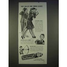 1940 Barbasol Shaving Cream Ad - Called Simon Legree
