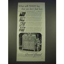 1940 Stewart Warner Concert Grand Radio Ad