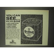 1967 Hercules Reloader Smokeless Powder Ad - You See