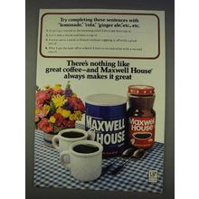 1977 Maxwell House Coffee Ad - Try Completing