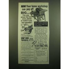 1980 Belsaw Planer - Molder - Saw Ad - Your Home Workshop Can Pay Off Big