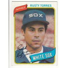 1980 Topps baseball card 36 Rusty Torres – White Sox