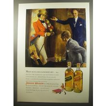 1950 Johnnie Walker Scotch Ad - Meet Scotland's favourite Son