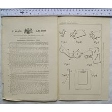 1899 Patent No. 19,970 fastenings for tickets, Wilhelm Siegried, Chemnity