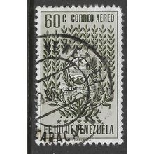 VENEZUELA 1952 ARMS STATE OF TRUJILLO 60c GREEN STYLISED PLANT SG1109 FINE USED