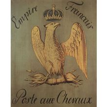 Empire Francais Poste Aux Chevaux Walsrode German Sign Postcard