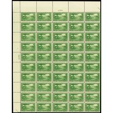 617, VF Mint NH Scarce Top Sheet of 50 1¢ Stamps Brookman $400.00 .. Stuart Katz