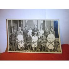 A COMPANY OF ACTORS? in lodgings antique photograph postcard =