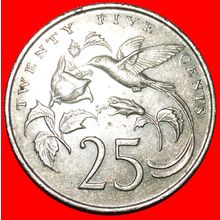 GREAT BRITAIN HUMMINGBIRD (1969-1990):JAMAICA★25 CENTS 1987★LOW START★NO RESERVE