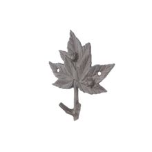 Pack Of 2] Cast Iron Maple Tree Leaves Decorative Metal Tree Branch Hooks 6.5""