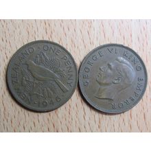 New Zealand 1946 1d Penny Coin