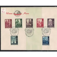 Austria Salzburg Cathedral Reconstruction Fund 7v FDC 1947 SG#1153-1159