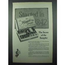 1923 Whitman's Sampler Chocolate Ad - The Secret