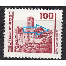 GERMANY DDR [1990] MiNr 3350 IV ( **/mnh ) Bauwerke Plattenfehler