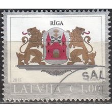 Latvija 2015 Armoirie Riga O Cachet rond
