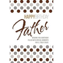Happy Birthday Father - Birthday Greeting Card - 07105