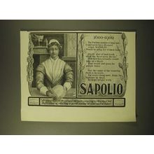 1902 Sapolio Soap Ad - 1600-1900 The Puritan maiden of long ago
