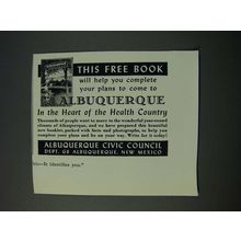 1948 Albuquerque New Mexico Tourism Ad