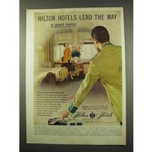 1956 Hilton Hotels Ad - Lead The Way In Guest Rooms