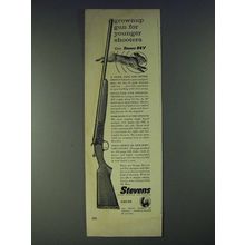 1958 Stevens 94Y Rifle Ad - Grownup gun for younger shooters