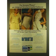 1980 Tampax Tampons Ad - For Your Smashin' Fashions