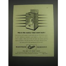 1948 Creda Electric Cookers Ad - This is the cooker that cook built