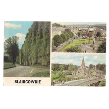 multiview, BLAIRGOWRIE, SCOTLAND used vintage postcard 1977 pm #