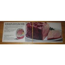 1974 Armour Star Ham Advertisement - recipe for Old-Fashioned Cherry Sauce