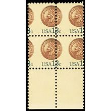 1734, Mint NH 13¢ Misperf Shift Block Freak Error * Stuart Katz