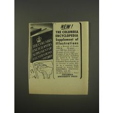 1956 Columbia University Press Ad - Encyclopedia Supplement of Illustrations