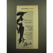 1959 J. Berle Delineator Bra Advertisement - Between you and fashion