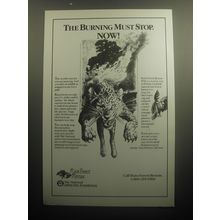 1993 The National Arbor Day Foundation Ad - The burning must stop. Now
