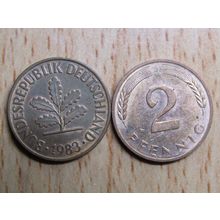 1983g 2 Pfennig Germany Coin