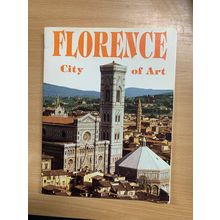 VINTAGE "FLORENCE - CITY OF ART" LARGE ILLUSTRATED PAPERBACK BOOK (P4)