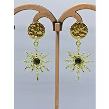 New Gold Plated Sun Retro Style Earrings