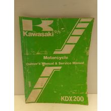 Kawasaki Motorcycle Owner's Manual & Service Manual KDX200