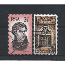 SouthAfrica.450th Anniversary of Reformation set of 2.Fine Used.Aug25