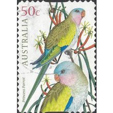 AUSTRALIA, BIRDS, Princess Parrot, green 2005, 36c, #2