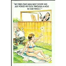 BAMFORTH COMIC "Our Fence" Postcard (No.1070)