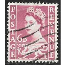 1958-69 Wales Definitive - SG W3 6d QEII C5