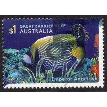 Australia 2018 Reef Safari - Emperor Angelfish $1 Sheet Used