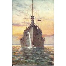 Naval HMS DREADNOUGHT Trials Tuck Oilette Postcard (9472)