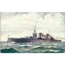 Naval HMS QUEEN MARY Tuck Oilette Postcard (8673)
