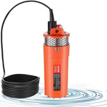 Solar Water Pump, 12V DC 96W Submersible Deep Well Pump, Max Flow 1.6 GPM, M...
