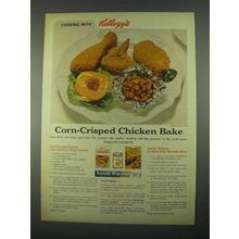 1967 Kellogg's Corn Flake Crumbs Ad - Chicken Bake