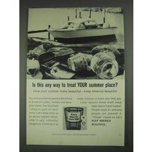 1967 Keep America Beautiful Ad - Any Way To Treat?