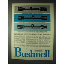 1972 Bushnell Scopechief Scope Ad - Dual Reticle