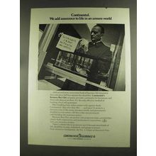 1972 Continental Assurance Ad - An Unsure World