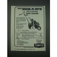 1989 Turfco Edge-R-Rite Multi-Purpose Turf Edger Ad