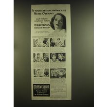 1939 Richard Hudnut Marvelous Matched Makeup Advertisement - Merle Oberon